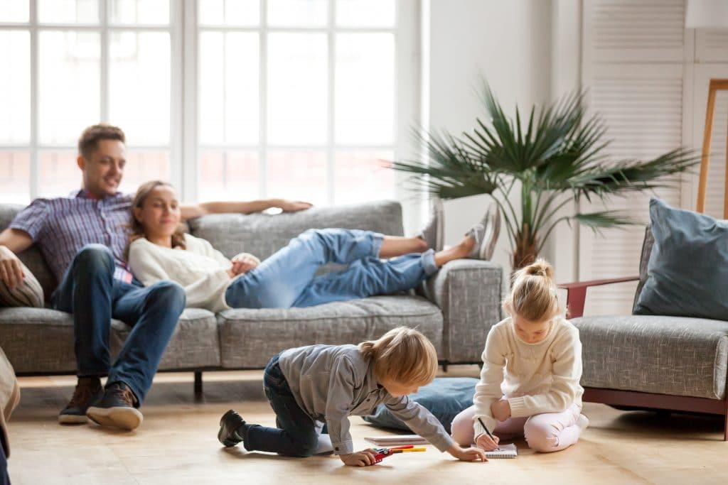 Children,Sister,And,Brother,Playing,Drawing,Together,On,Floor,While