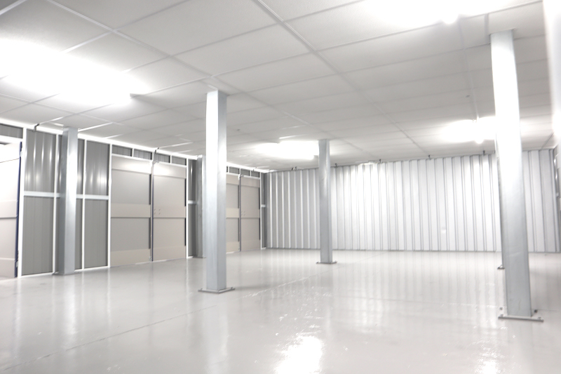 Storage facilities Watford. Image shows empty Enterprise storage unit.