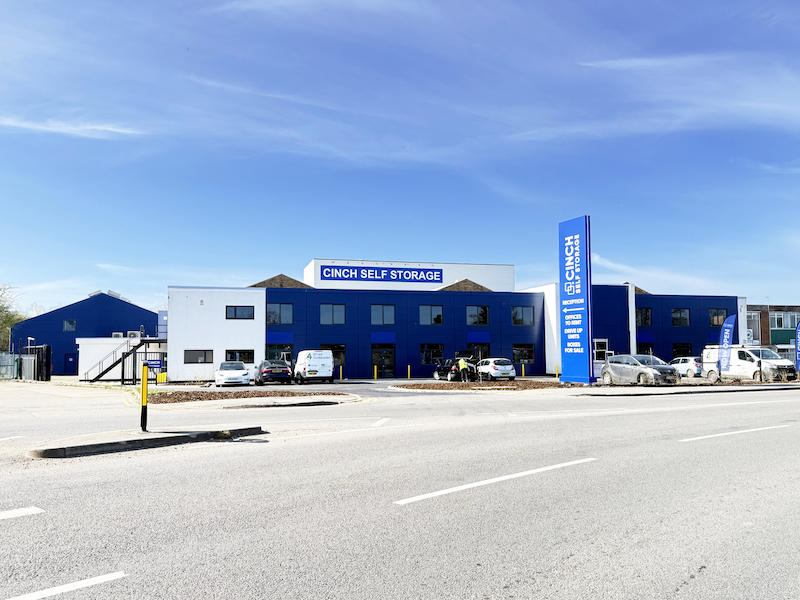 5 best places to live in Wiltshire. Image shows external view of the Cinch Self Storage Swindon facility.