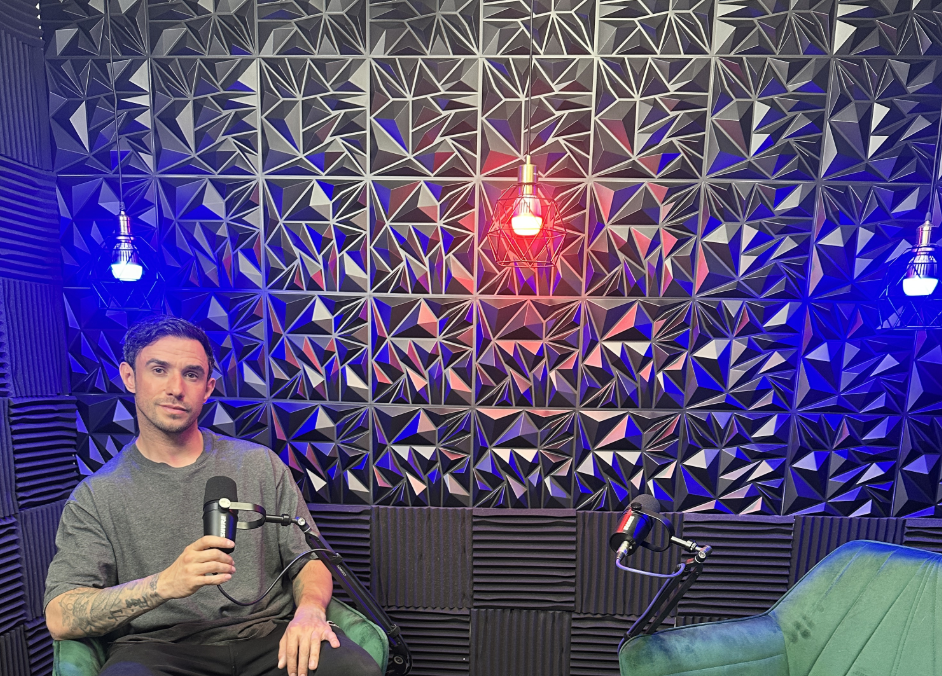Nine live studios. Image shows founder Malcolm Modele inside his studio.