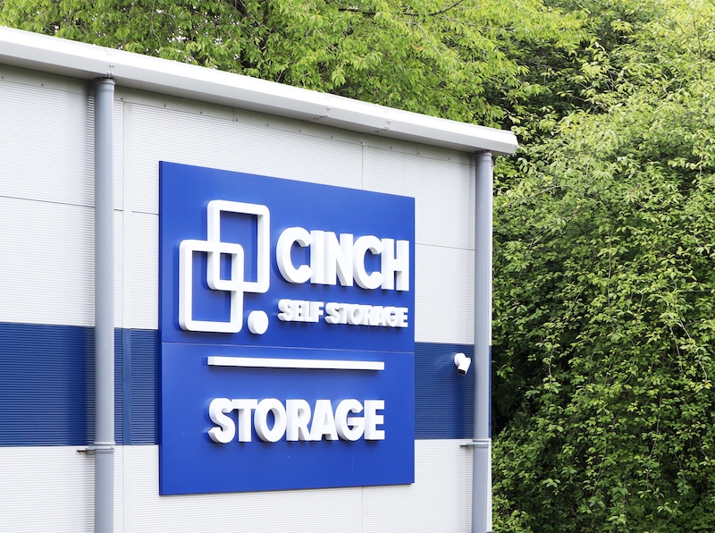 Storage facilities in Wisbech. Image shows an external sign on the facility of Cinch Self Storage.