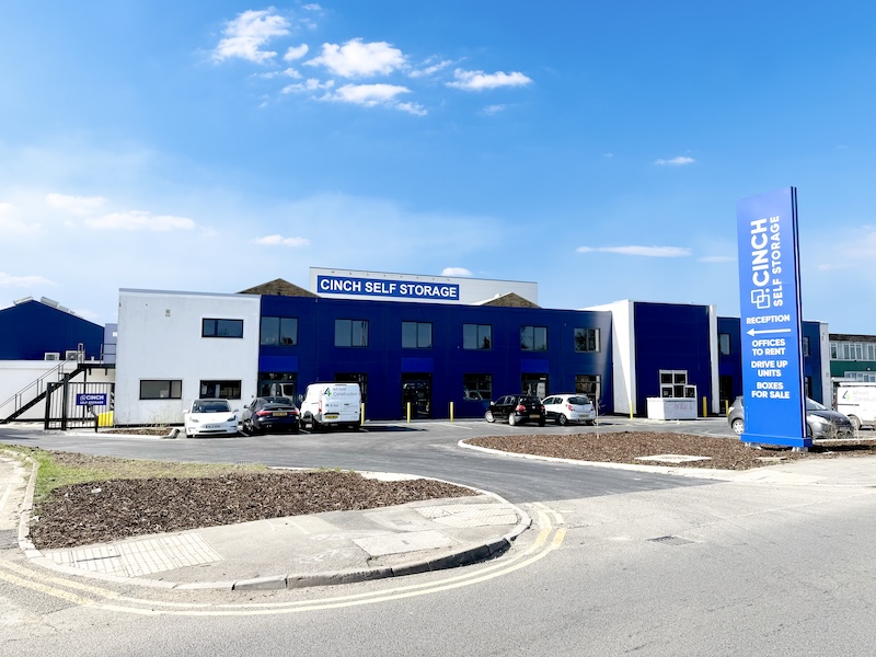 Best storage in Swindon. Image shows exterior view of Cinch Storage Swindon.