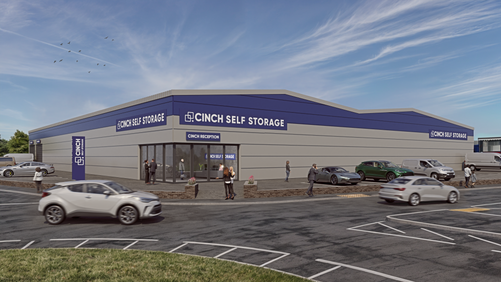 A CGI rendering of Cinch Self Storage Exeter A CGI rendering of Cinch Self Storage Exeter