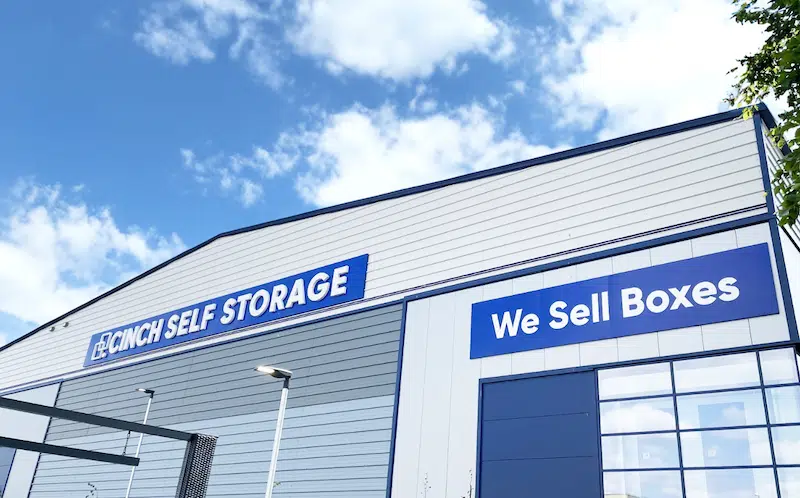 Self storage in Gateshead. Image shows the external view of a Cinch Self Storage facility.