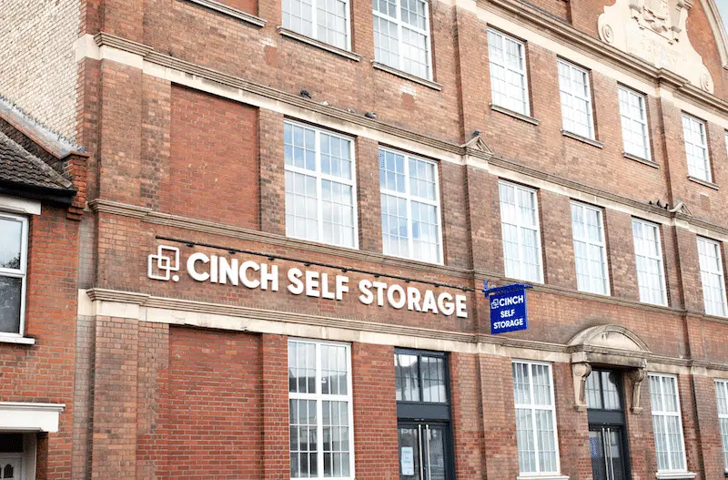 Ultimate guide to self storage in Southend. Image shows the external view of the building façade of Cinch Self Storage Southend.
