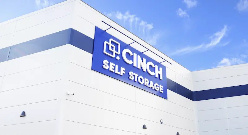 Storage units in Watford. Image shows the Cinch Self Storage Watford external sign. 